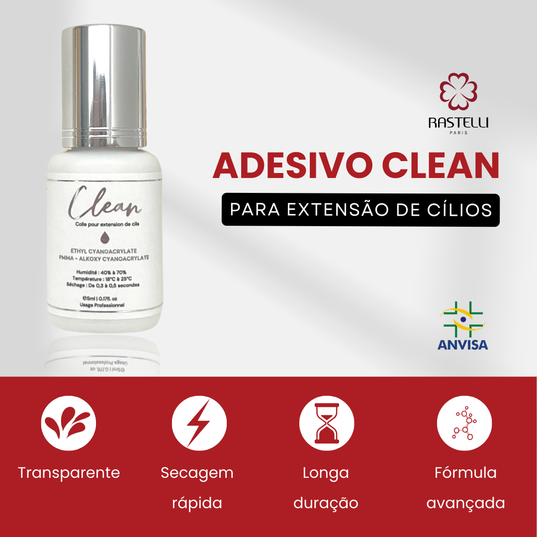 Adesivo clean 0,3 à 0,5s (Transparente)