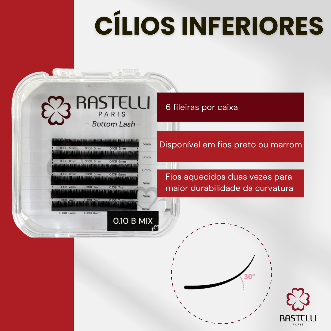 Cílios Inferiores 0.10 - B | Mix