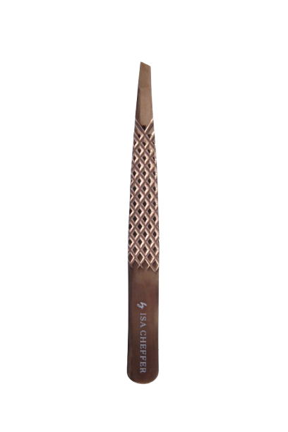 Pinça chanfrada de sobrancelhas