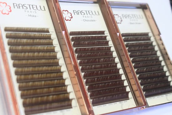 Extensões de Cílios Marrom 0,07 - Moka - Chocolate e Black Brown